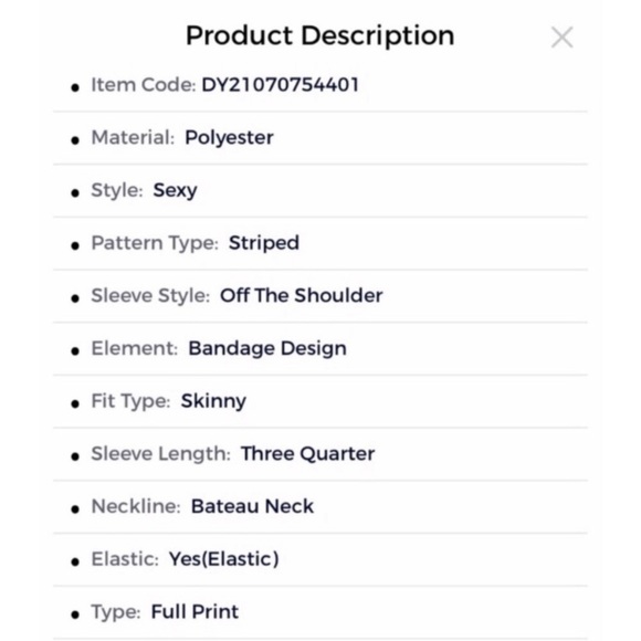 Plus Off Shoulder Striped One Piece Jumpsuit - Picture 5 of 6